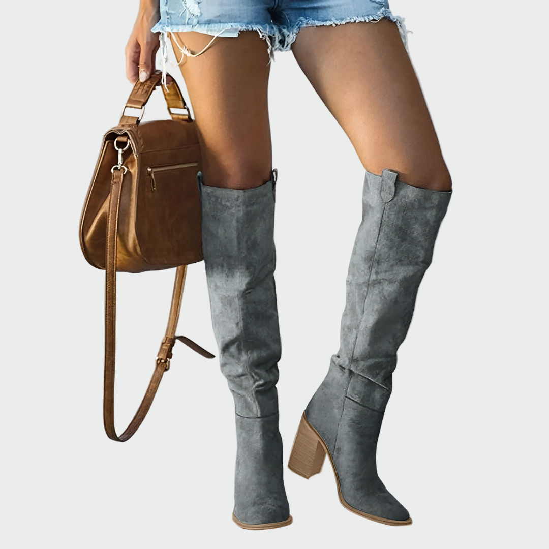 Caroline | Orthopedic knee high leather boots