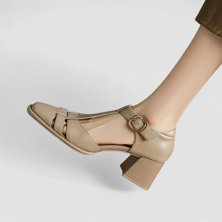 Wilma | Orthopedic block heels with T-bar