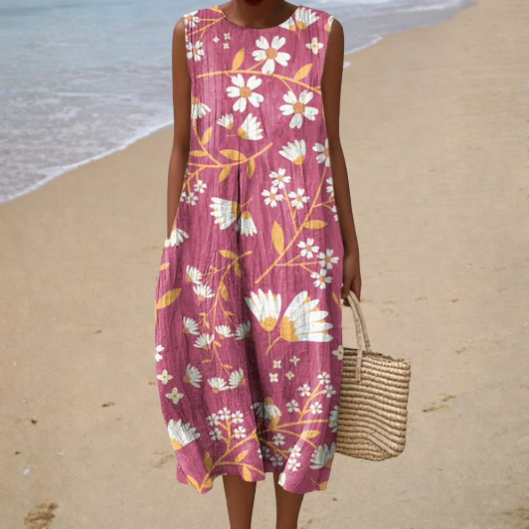 Comfortable Sleeveless Spring Dress