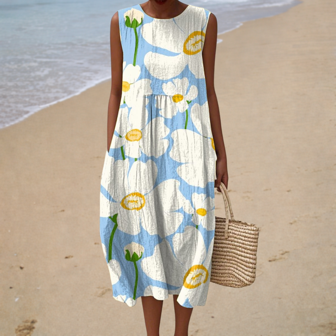 Comfortable Sleeveless Spring Dress