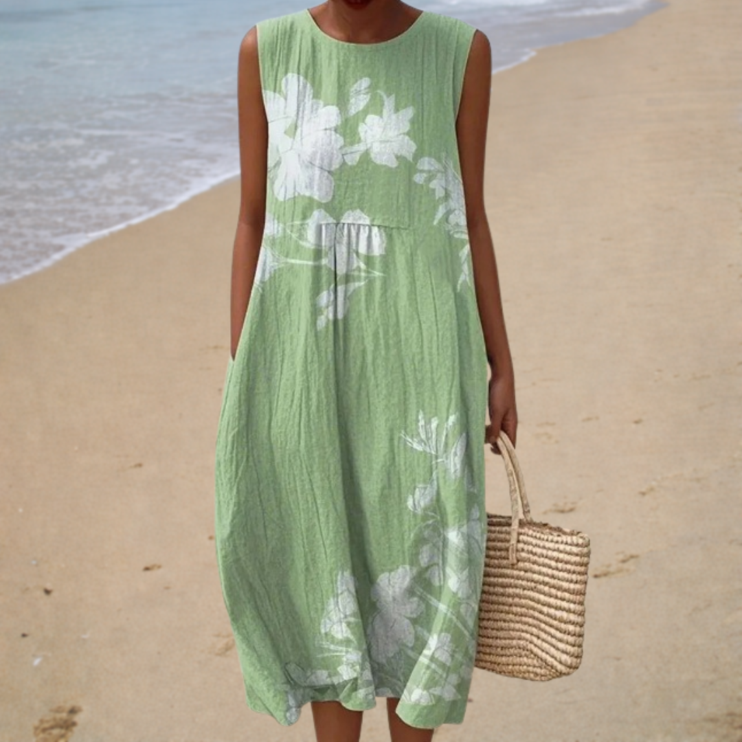 Comfortable Sleeveless Spring Dress