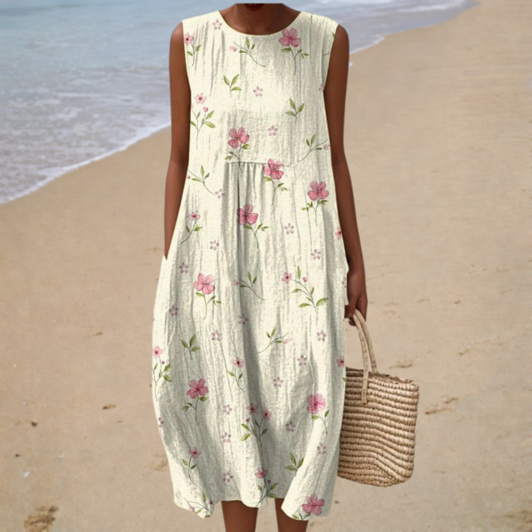 Comfortable Sleeveless Spring Dress