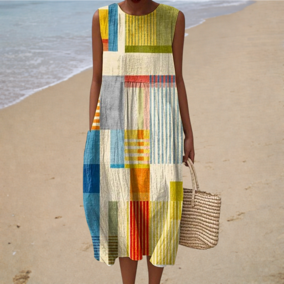 Comfortable Sleeveless Spring Dress