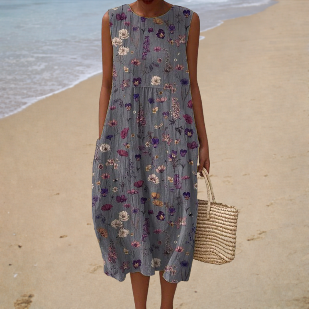 Comfortable Sleeveless Spring Dress