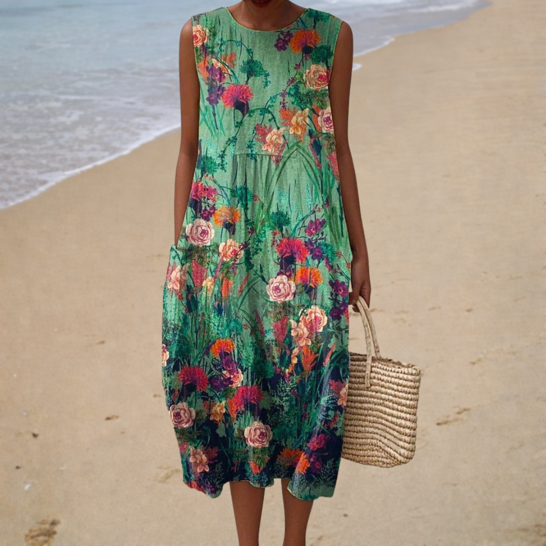 Comfortable Sleeveless Spring Dress