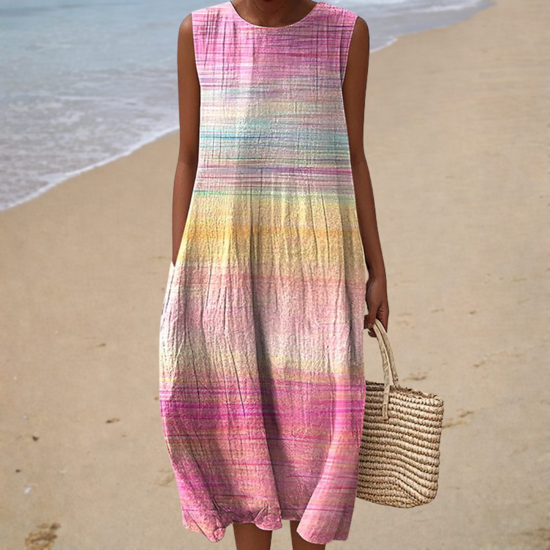 Comfortable Sleeveless Spring Dress