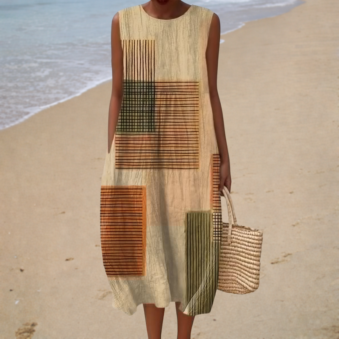 Comfortable Sleeveless Spring Dress