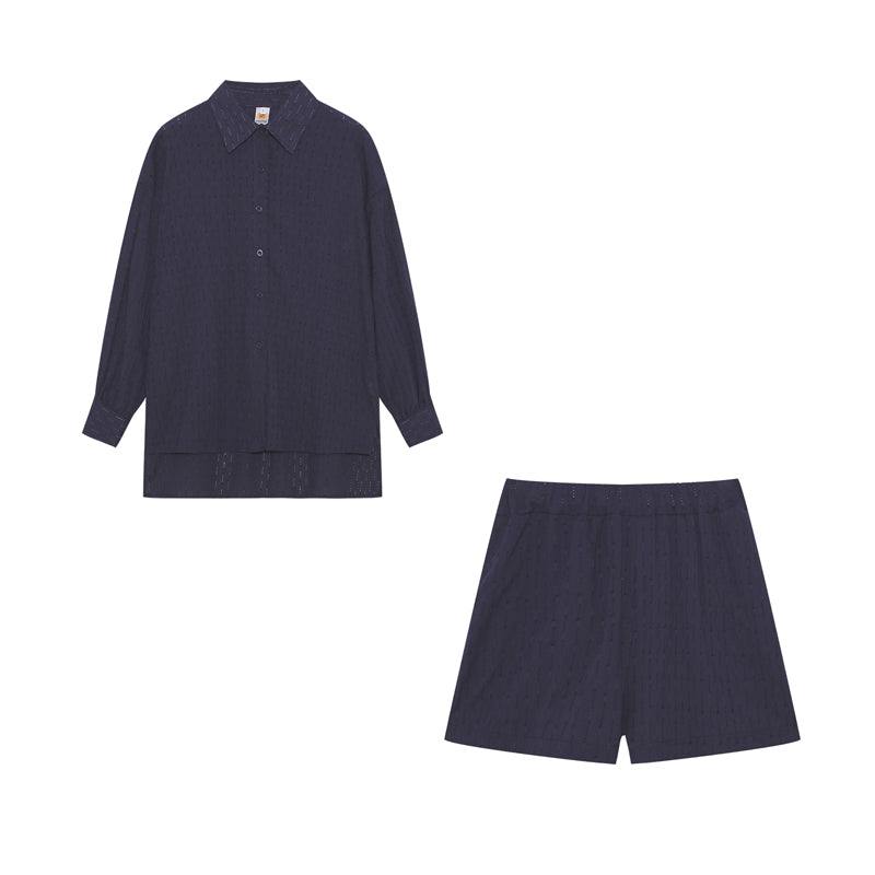 Evie | Lightweight blouse and shorts set