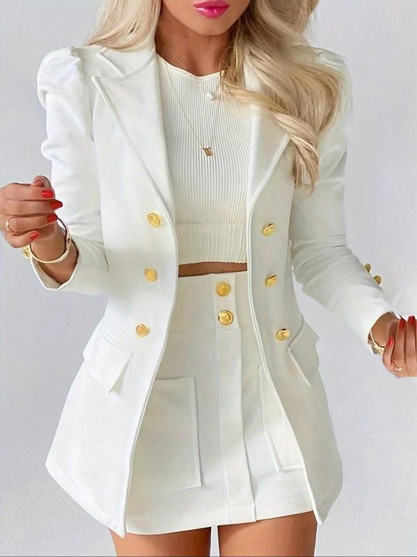 Danielle | Elegant Two-Piece Blazer & Skirt Set for Winter & Autumn Fashion