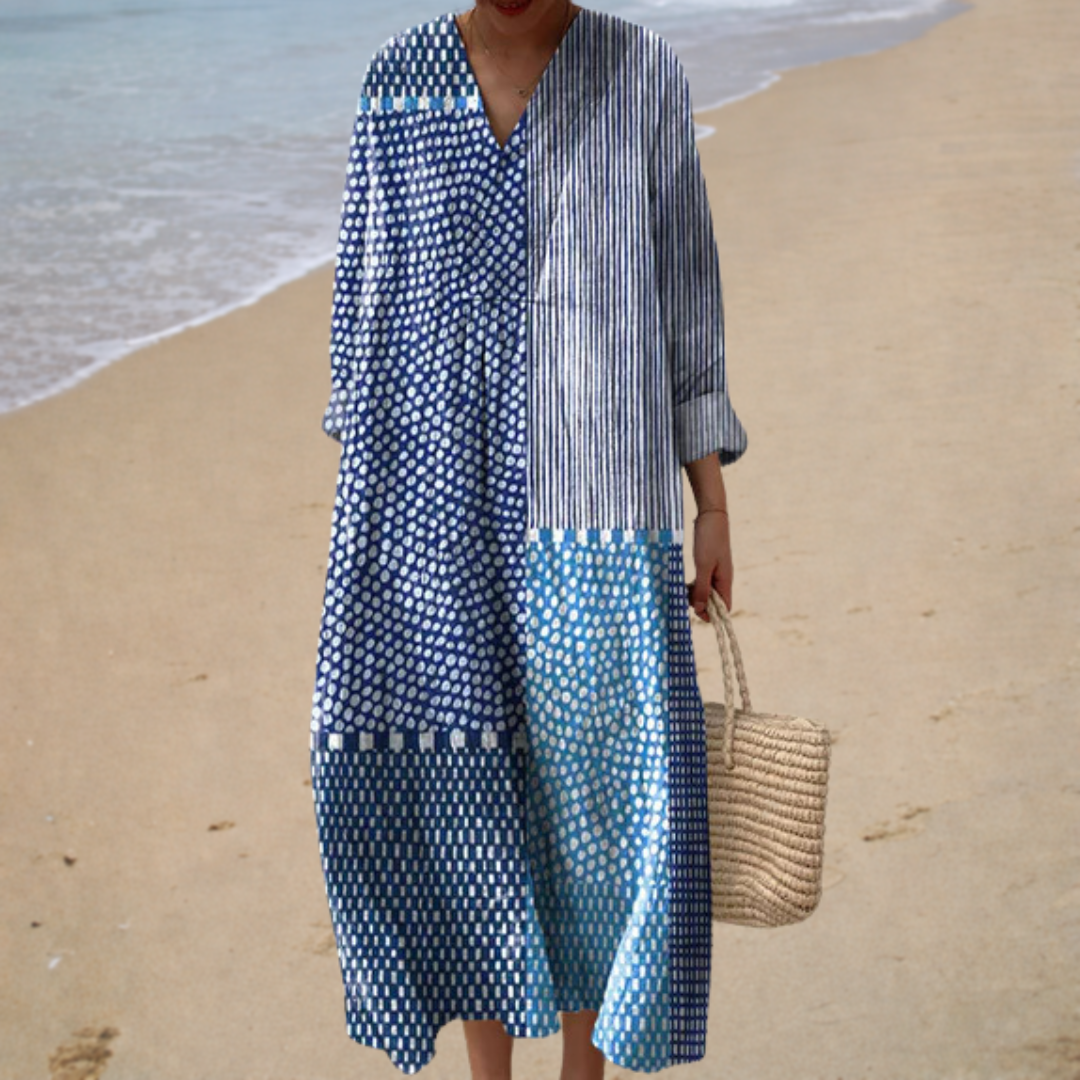 Flattering Printed Spring Dress