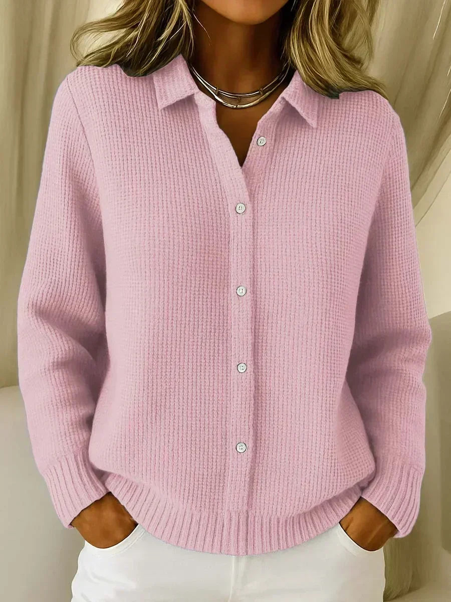 Katrina | Textured cardigan with buttons