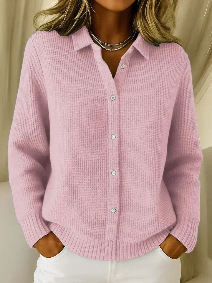 Katrina | Textured cardigan with buttons