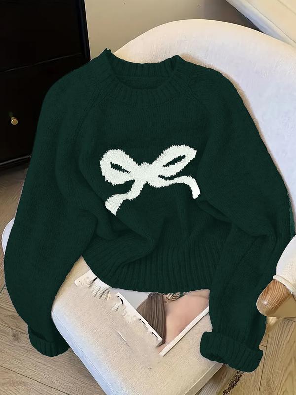 Gabrielle | Elegant Bow Knit Sweater for Autumn & Winter Fashion