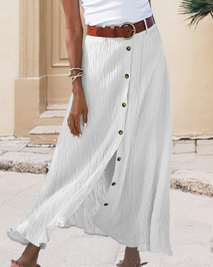 Millie | Flowing skirt with buttons