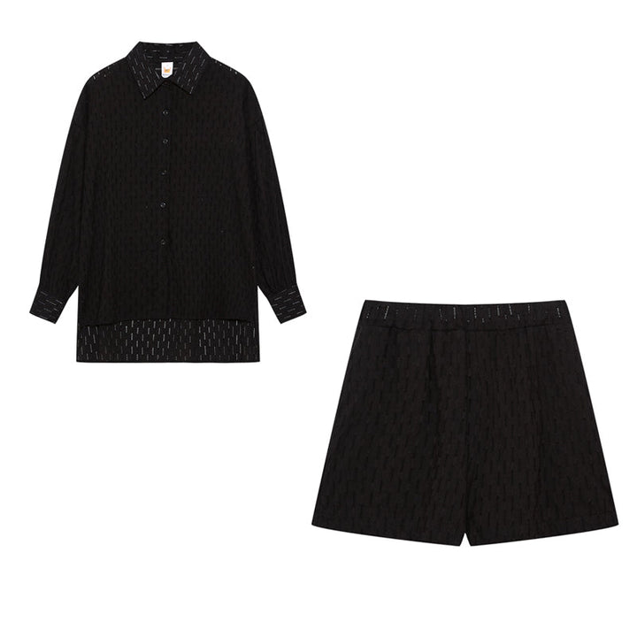 Evie | Lightweight blouse and shorts set