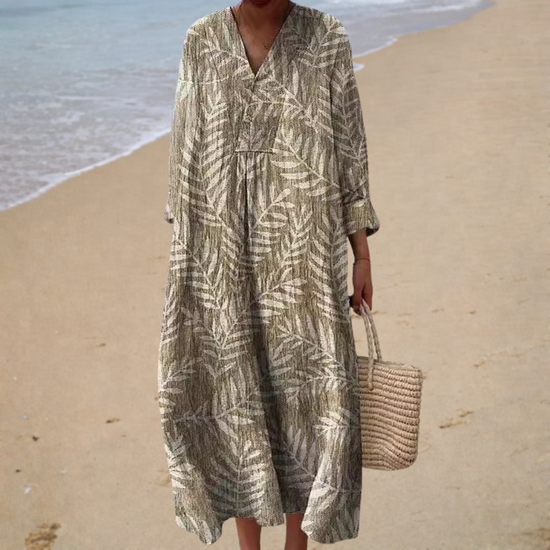 Flattering Printed Spring Dress