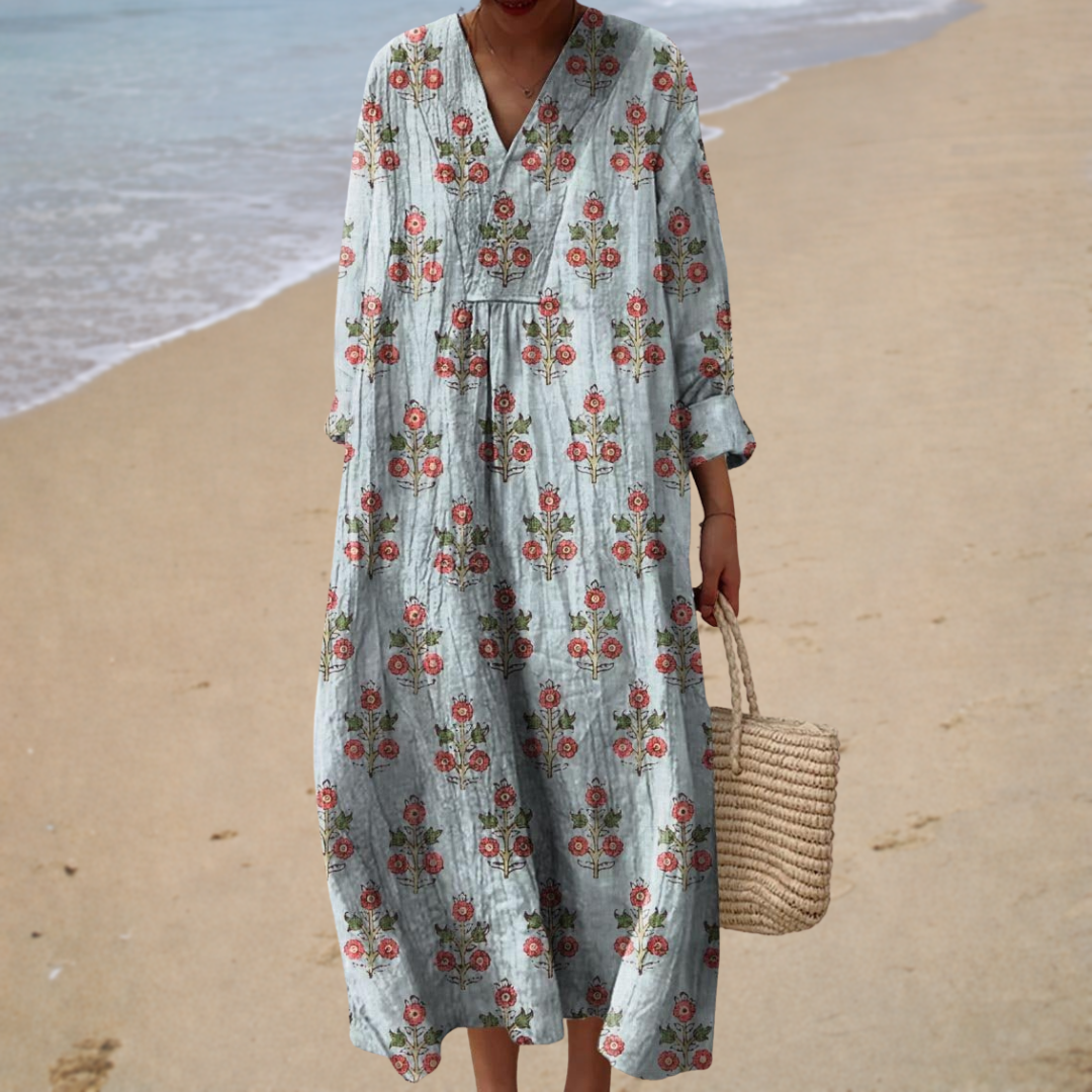 Flattering Printed Spring Dress