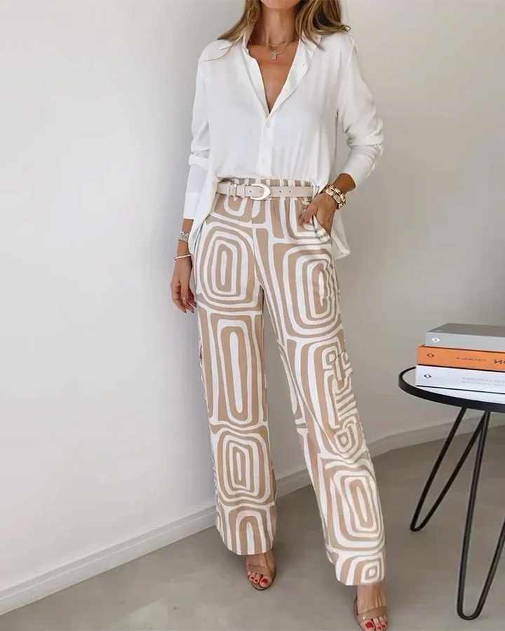 Lotte | Comfortable and elegant set (free belt)