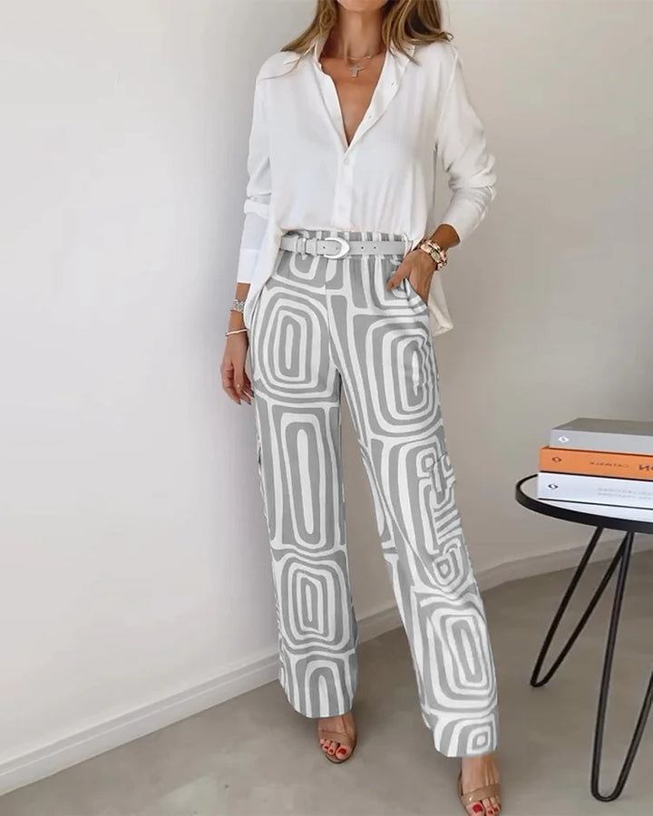 Lotte | Comfortable and elegant set (free belt)