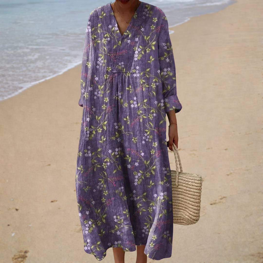 Flattering Printed Spring Dress