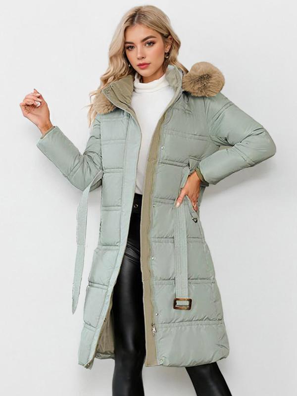 Naomi | Stylish Plush Coat with Waist Tie for Cosy Autumn & Winter