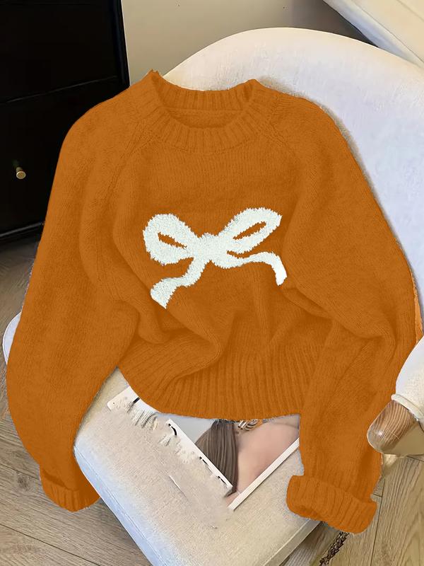 Gabrielle | Elegant Bow Knit Sweater for Autumn & Winter Fashion