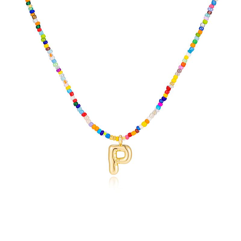 Naomi | Colourful Bubble Letter Necklace