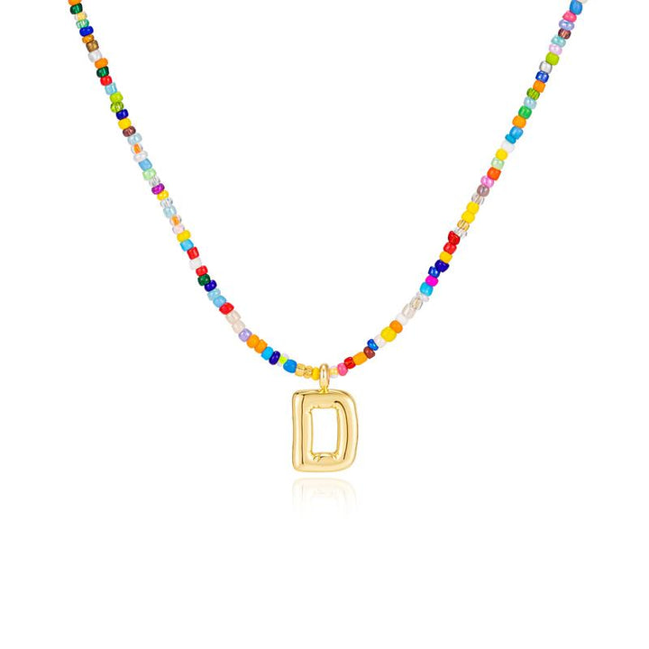 Naomi | Colourful Bubble Letter Necklace