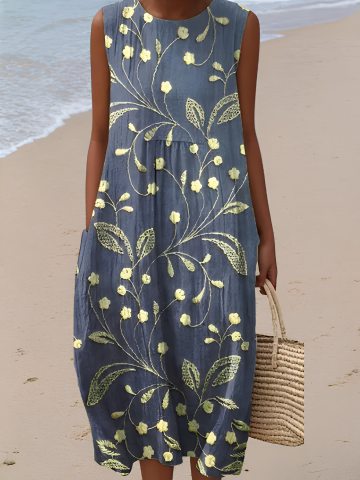 Claudia | Midi dress with a floral pattern
