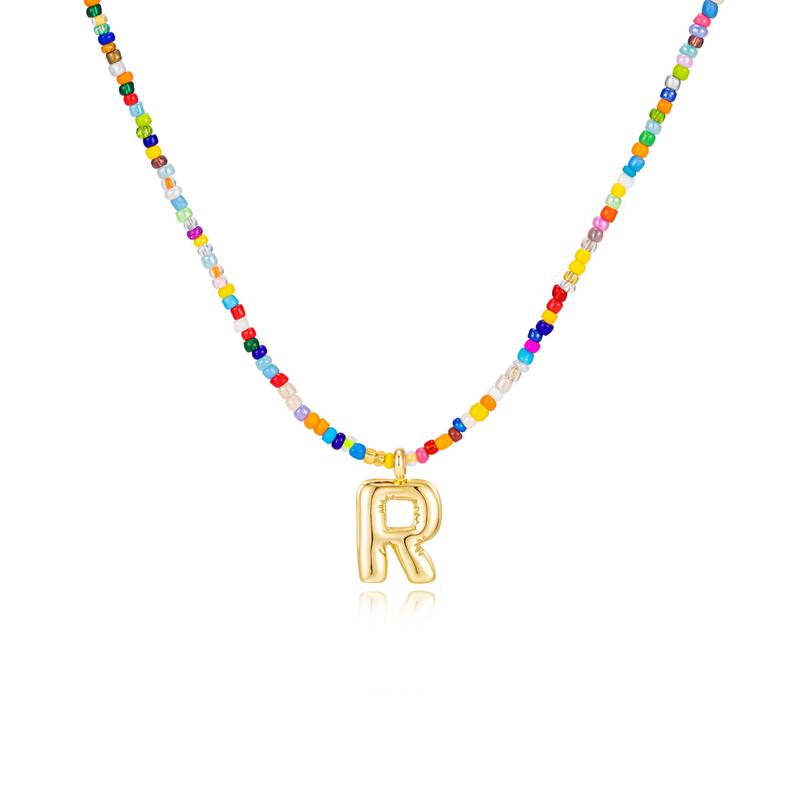 Naomi | Colourful Bubble Letter Necklace