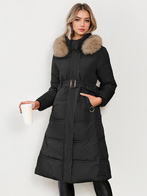 Naomi | Stylish Plush Coat with Waist Tie for Cosy Autumn & Winter