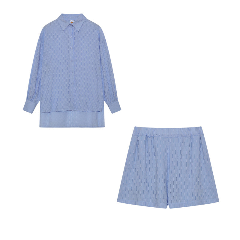 Evie | Lightweight blouse and shorts set