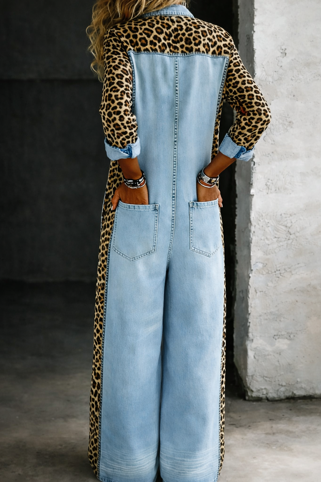 Bonnie - One Piece Denim Shirt Jumpsuit