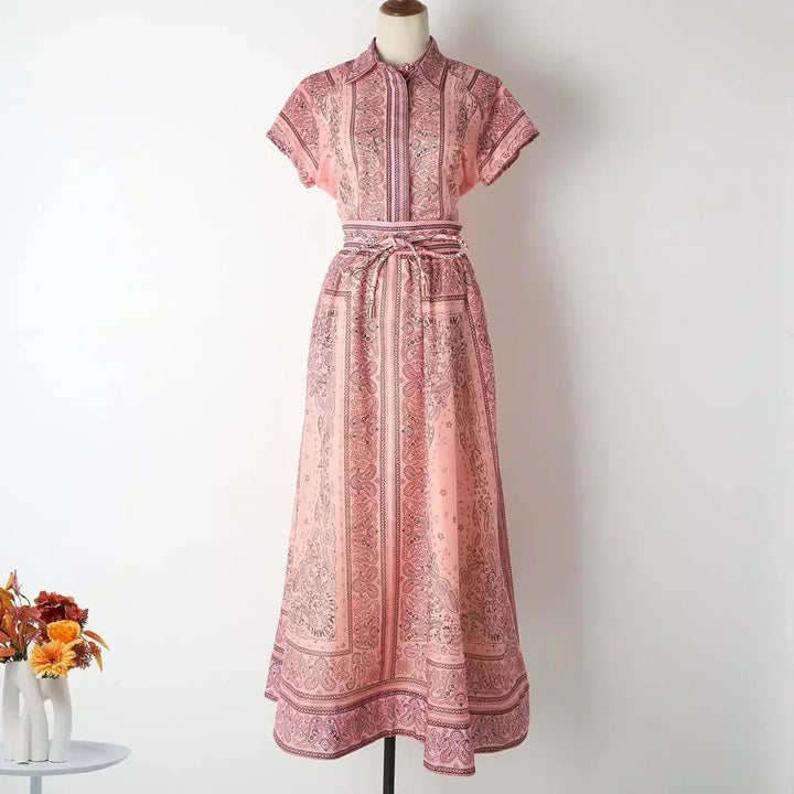 Magdalena | Printed two piece boho set