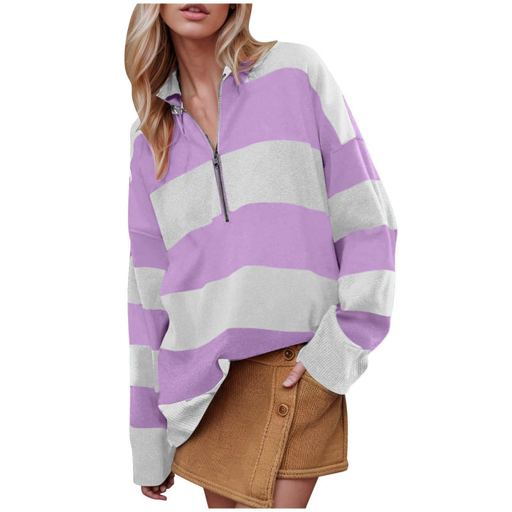 Danielle | Comfy Long Sleeve Pullover Sweater With Half Zip