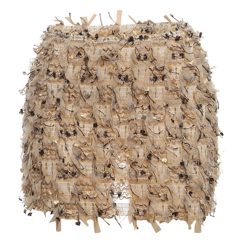 Tamara | Chic Fringe Detail High-Waist Mini Skirt