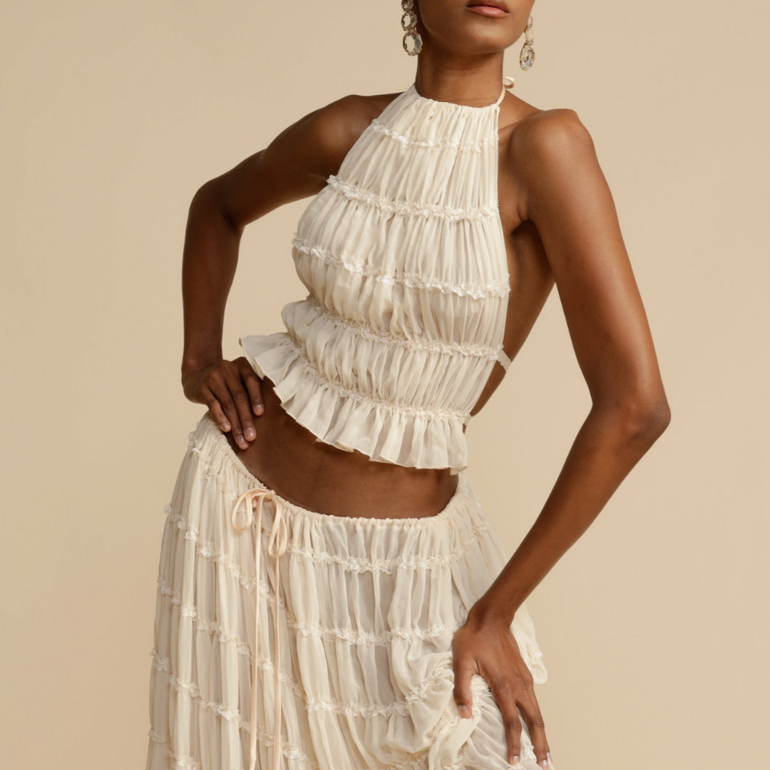 Martha | Tank top and skirt
