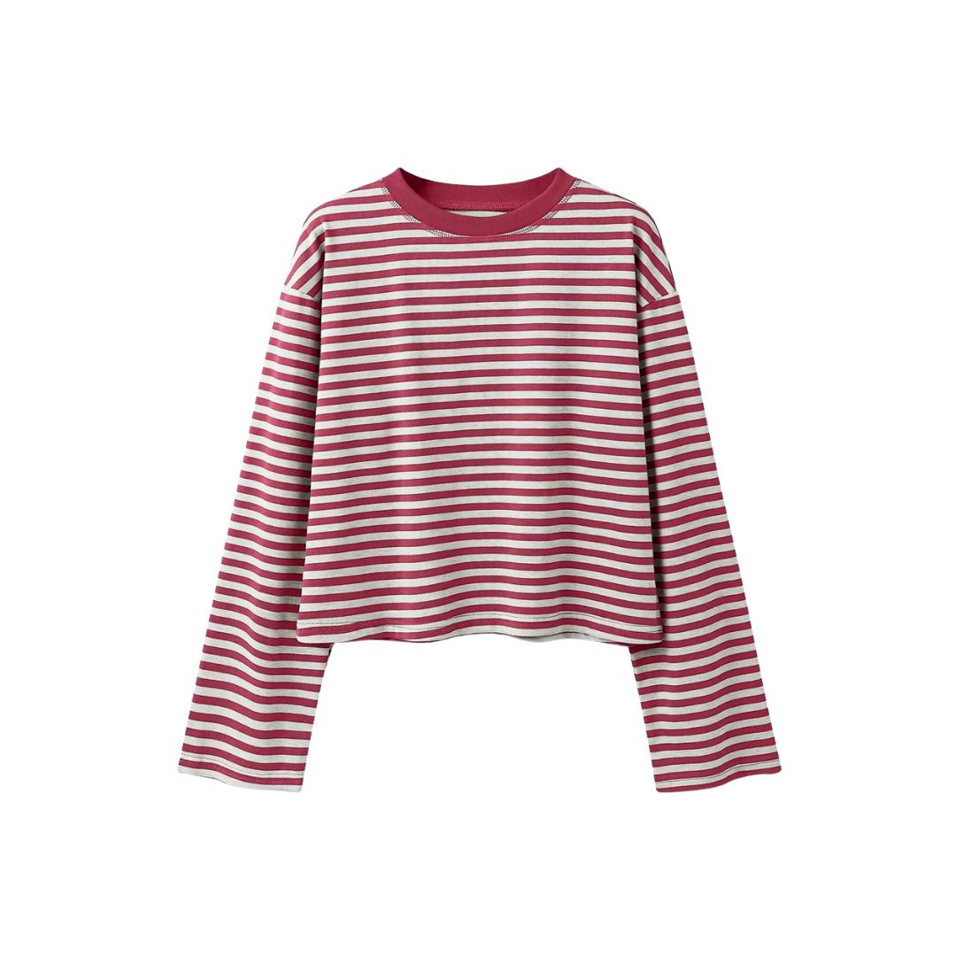 Madison | Relaxed Colourblock Striped Tee