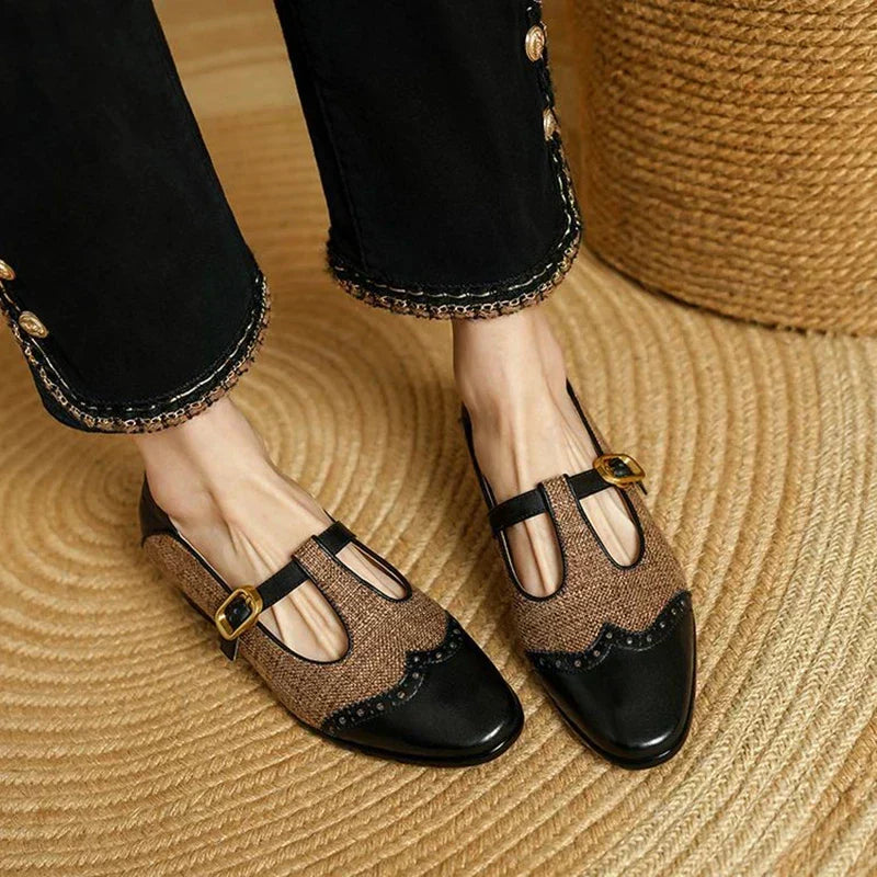 Ella vintage buckle shoes