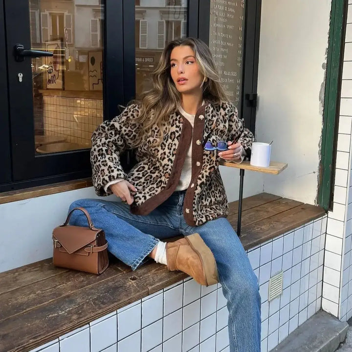 Leah | Chic Leopard Cardigan