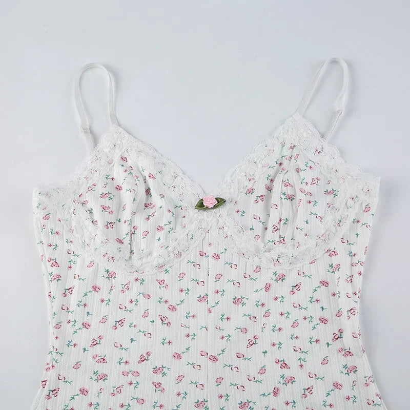 Monique | Dreamy Floral Sleeveless Bodysuit