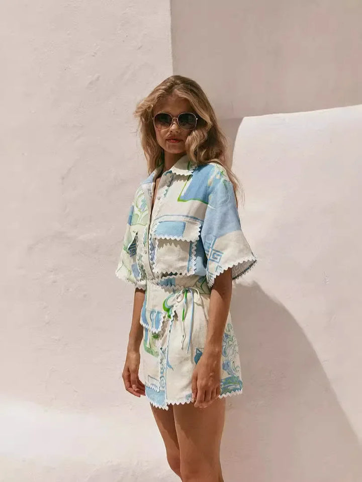 Zoe | Chic patchwork set