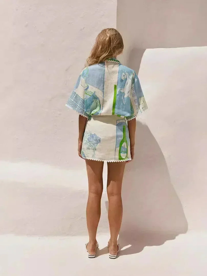 Zoe | Chic patchwork set