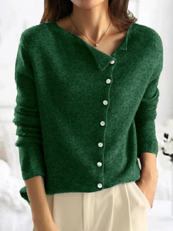 Heidi | Button Front Cable Knit Sweater for Autumn & Winter
