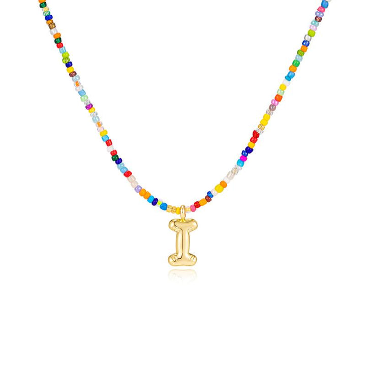 Naomi | Colourful Bubble Letter Necklace