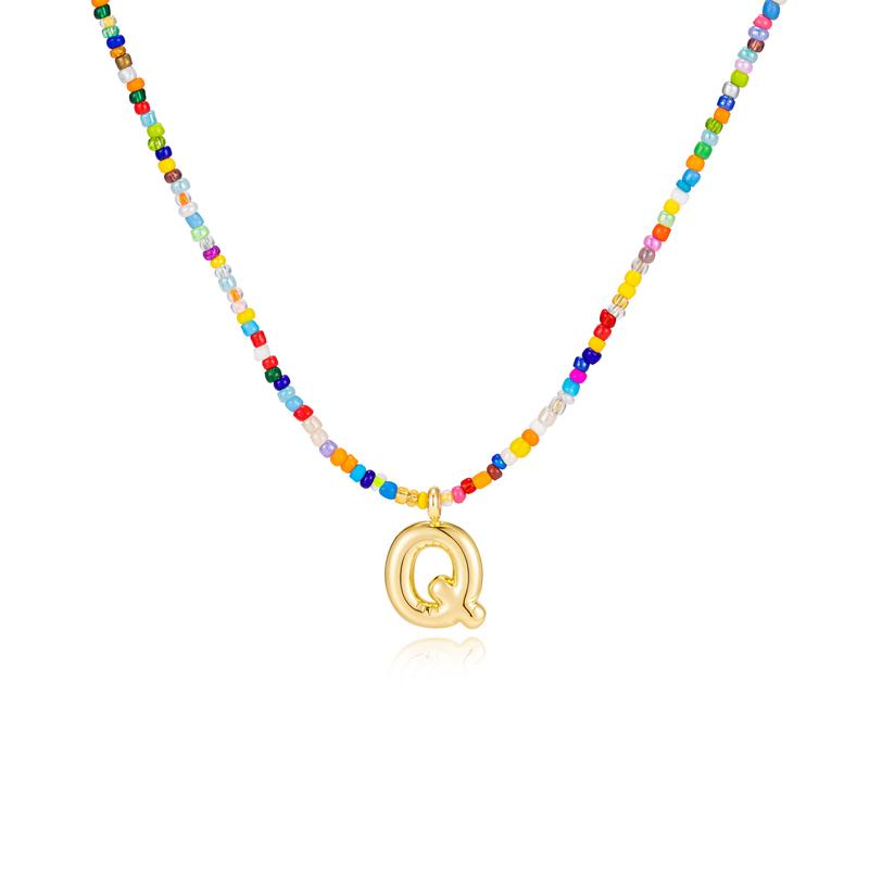 Naomi | Colourful Bubble Letter Necklace