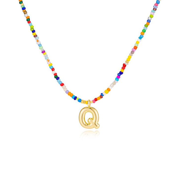 Naomi | Colourful Bubble Letter Necklace