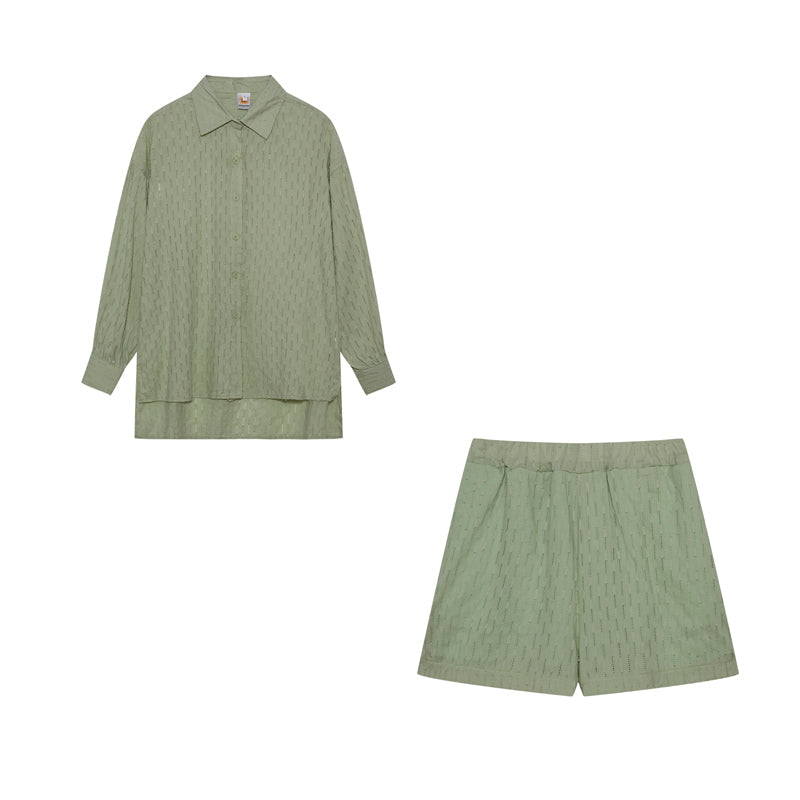 Evie | Lightweight blouse and shorts set