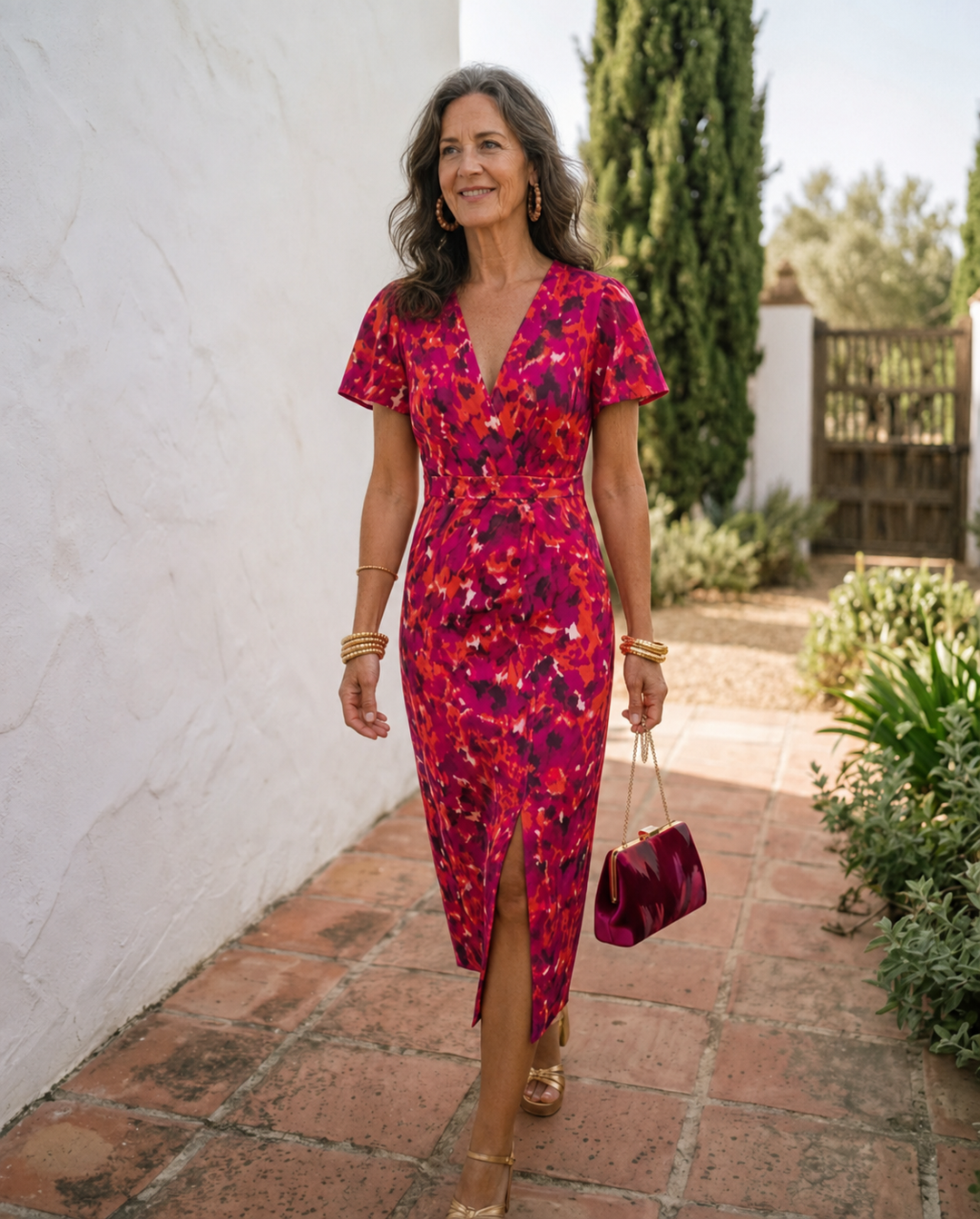 Temperance Puff Sleeve Midi Dress