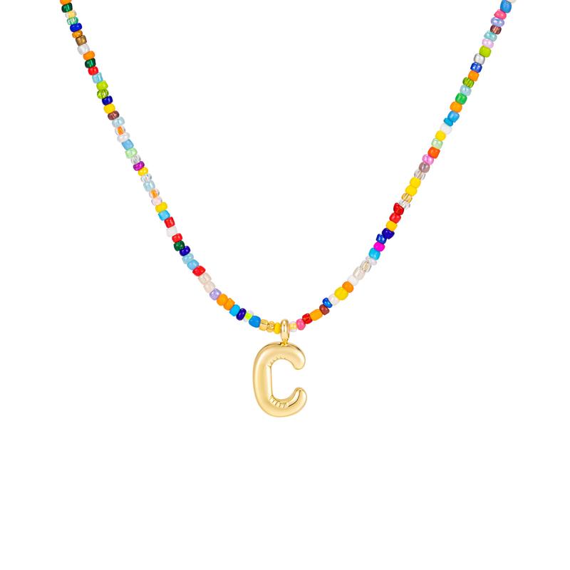 Naomi | Colourful Bubble Letter Necklace